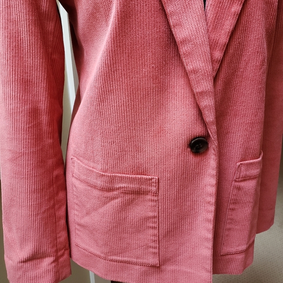 Hinge One Button Corduroy Blazer - Picture 5 of 7